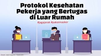 INFOGRAFIS: Protokol Kesehatan Bagi Pekerja yang Bertugas di Luar Rumah