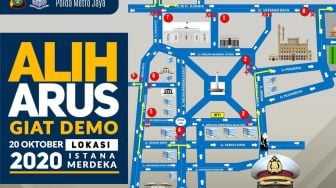 Hindari Istana Merdeka Ada Demo Mahasiswa, Ini Rekayasa Lalu Lintas Jakarta