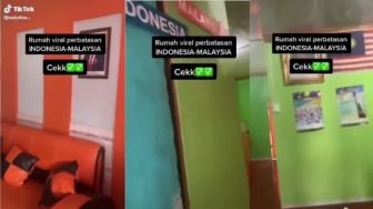 Viral Video Rumah di Perbatasan Indonesia-Malaysia, Netizen: KK-nya Gimana?