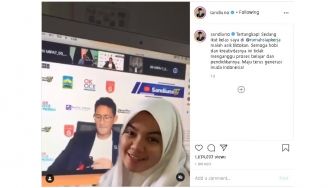 Ikut Kelas Sandiaga Uno, Gadis Ini Terciduk TikTok-an Suka sama yang Om-Om