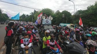 750 Petugas Gabungan TNI-Polri Kawal Aksi Buruh di Patung Kuda