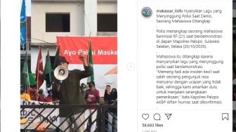 Video Orasinya Menyinggung Polisi Viral, Pendemo Ini Minta Maaf