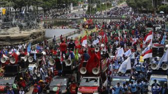 Libur Cuti Bersama, Ribuan Buruh LEM SPSI akan Geruduk Istana Hari Ini