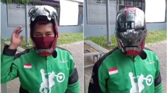 Solusi Ganteng di Jalan, Helm Ojol Ini Bikin Salah Fokus