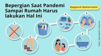 INFOGRAFIS: Bepergian Saat Pandemi, Sampai Rumah Harus lakukan Hal Ini