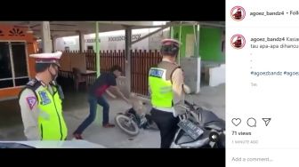 Ngamuk Ditilang Sampai Hancurkan Motor di Karimun, Indra Minta Maaf