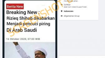 CEK FAKTA: Benarkah Habib Rizieq Jadi Pencuci Piring di Arab Saudi?