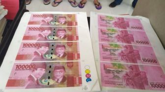 Polrestabes Bandung Tangkap Pelaku Pemalsuan Uang Sebesar Rp800 juta