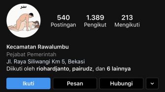 Diretas, Instagram Kecamatan Rawalumbu Bekasi Pasang Foto Orang Lagi ML