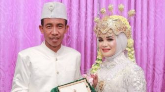 Viral Pengantin Pria Mirip Jokowi, Warganet Heboh