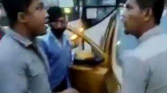 Viral Cekcok Mulut Sopir Bus vs Sopir Pribadi Nyaris Adu Jotos