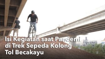 Isi Kegiatan saat Pandemi di Trek Sepeda Kolong Tol Becakayu