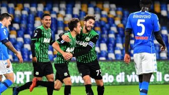 Drama Enam Gol, Napoli Ditahan Imbang Sassuolo 3-3
