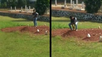 Viral Video Remaja Injak-injak hingga Cabut Batu Nisan Makam Pahlawan