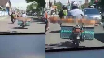 Kronologi Anak Angkut Jenazah Sang Ibu Pakai Bronjong di Motornya