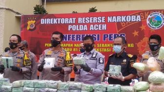 Dorr....Dor! Satu Pelaku Narkoba di Aceh Ditembak Mati, 81 Kg Sabu Disita