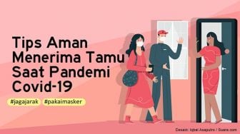 INFOGRAFIS: Tips Aman Menerima Tamu saat Pandemi Covid-19