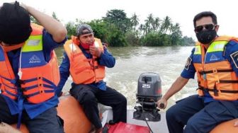 Beredar Kabar Buaya Lepas Sudah Sampai Serpong, BPBD Telusuri Sungai Cisadane