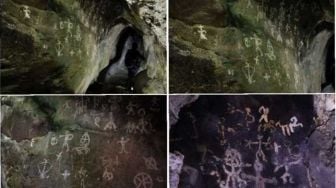 Penemuan Lukisan di Dinding Gua Basurek Sumbar, Diduga Berusia Ribuan Tahun