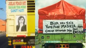 Tulisan Nyeleneh di Belakang Truk, dari yang Kocak Hingga Mikir