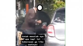 Viral Aksi Dua Sejoli Geger di Mobil, Kekasih Nyaris Dijepit Pintu
