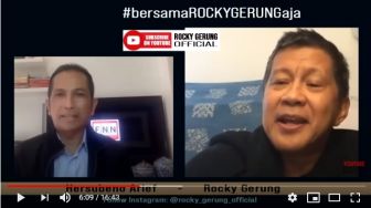 Candaan Rocky Gerung Soroti TNI Turunkan Baliho Habib Rizieq