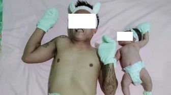 Viral Foto saat Bayi Diasuh Oleh Ayahnya, Beginilah Jadinya