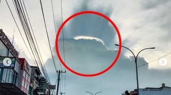 Penampakan Bentuk Awan Aneh di Pekanbaru, Begini Penjelasan BMKG