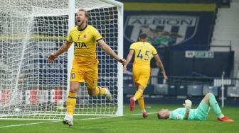 Gol Tunggal Harry Kane Taklukkan West Brom, Tottenham Pimpin Klasemen