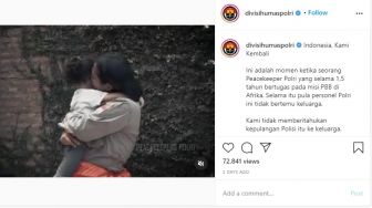 Pertemuan Pasukan Perdamaian dengan Anaknya Usai Bertugas Bikin Haru