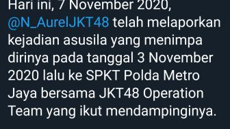 Aurellia JKT48 Lapor Polisi soal Pelecehan Seksual