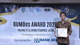 Bumdes Sraten Bangkit Ponorogo Raih Penghargaan Bumdes Award 2020