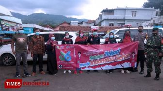Hari Kesehatan Nasional, Kabupaten Majalengka Serentak Berbagi Masker