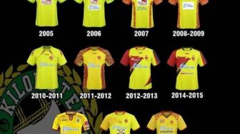 Jersey Sriwijaya FC Dari Masa ke Masa, Ini Jersey Idola Para Suporternya