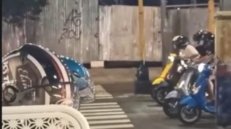 Viral Video Balap Liar Vespa Matik, Respons Warganet Bikin Salah Fokus