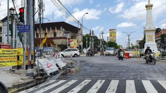 Revitalisasi Hampir Selesai, Rekayasa Lalu Lintas Tugu Jogja Berubah Lagi