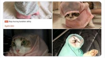 Viral Baju Syar'i Khusus Kucing, Warganet: Biar Nggak Hamil di Luar Nikah