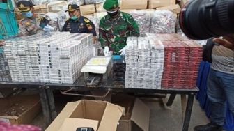 Dipotong-potong, Dirjen Bea Cukai Riau Sulap Rokok Ilegal Jadi Kompos
