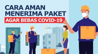 INFOGRAFIS: Cara Aman Menerima Paket Agar Bebas Covid-19