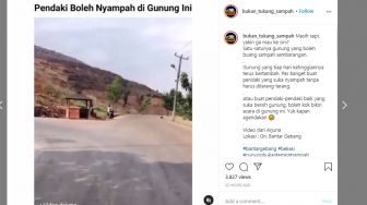 Heboh! Cuma di Gunung Ini Pendaki Malah Dianjurkan Buang Sampah Sembarangan