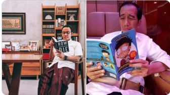 Wow! Warganet Bandingkan Buku Bacaan Gubernur Anies dan Presiden Jokowi