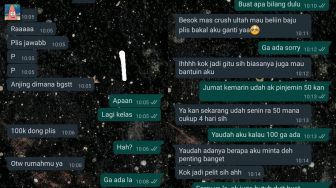 Bikin Geram! Viral Isi Chat Teman Pinjam Uang Demi Rayakan Ultah Gebetan