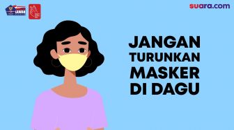 Videografis: Alasan Jangan Menurunkan Masker ke Dagu