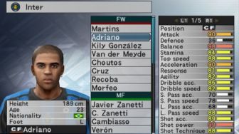 Cerita di Balik Rating Adriano dan Inter Milan yang 'Overpower' di PES 2005