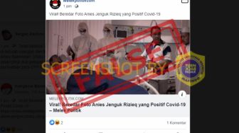 CEK FAKTA: Benarkah Foto Anies Jenguk Habib Rizieq yang Positif Covid-19?