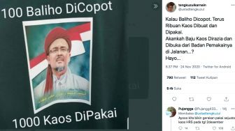 Baliho Rizieq Dicopot, Wasekjen MUI: 100 Baliho Dicopot, 1000 Kaos Dipakai