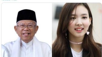 Sama-sama Punya Gigi Kelinci, Ma'ruf Amin Disebut Mirip Bintang Kpop Naeyon