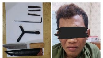 Coba Melawan Pakai Pisau Dapur, Maling Motor di Kota Serang ‘Didor’ Polisi