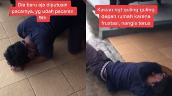 Pacaran 9 Tahun Kandas, Pemuda Menangis sampai Guling-guling di Lantai