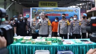 Dor,Dor! 1 Kurir Narkoba di Medan Ditembak Mati Polisi, 30 Kg Sabu Disita